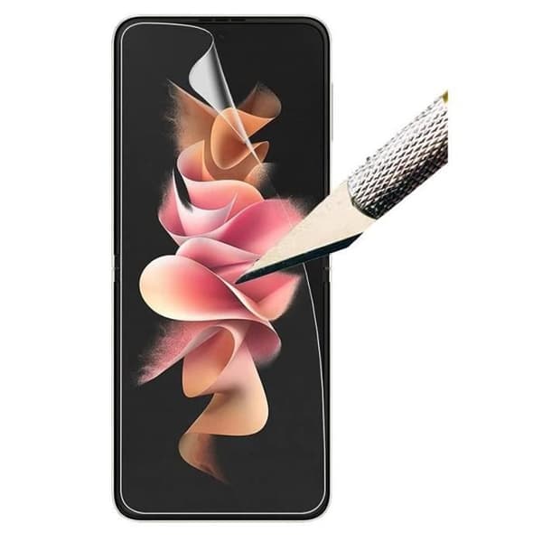 Skyddande Plastskärm för Samsung Galaxy Z FLIP 3 5G [Pack 2] Resistenta Repfria Ultra Tunna Phonillico®