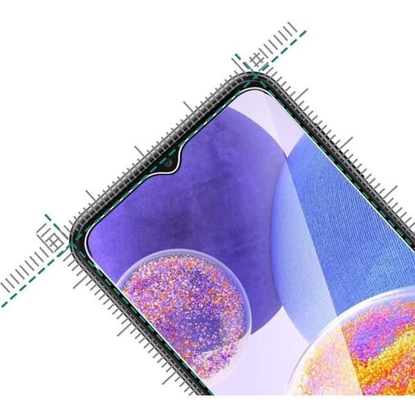Härdat Glas för Samsung Galaxy A23 [Pack 2] Skärmskydd Film Phonillico®