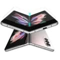 Miniatyrbild 3 av 4: Skydd av plast för Samsung Galaxy Z FOLD 3 5G [Pack 2] Hållbart repfritt ultra tunt skydd Phonillico®