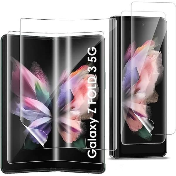 Skydd av plast för Samsung Galaxy Z FOLD 3 5G [Pack 2] Hållbart repfritt ultra tunt skydd Phonillico®