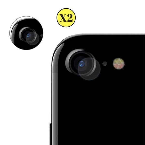 Skyddskamera för iPhone SE 2022 [Pack om 2] Glaslinskamera Bakfilm Skydd mot repor Phonillico®