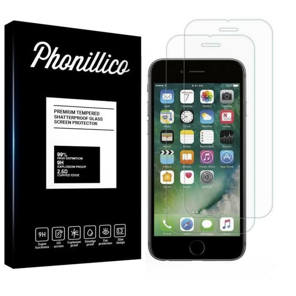 Härdat glas för iPhone SE 2022 [Pack 2] Transparent film skydd för skärm Phonillico®