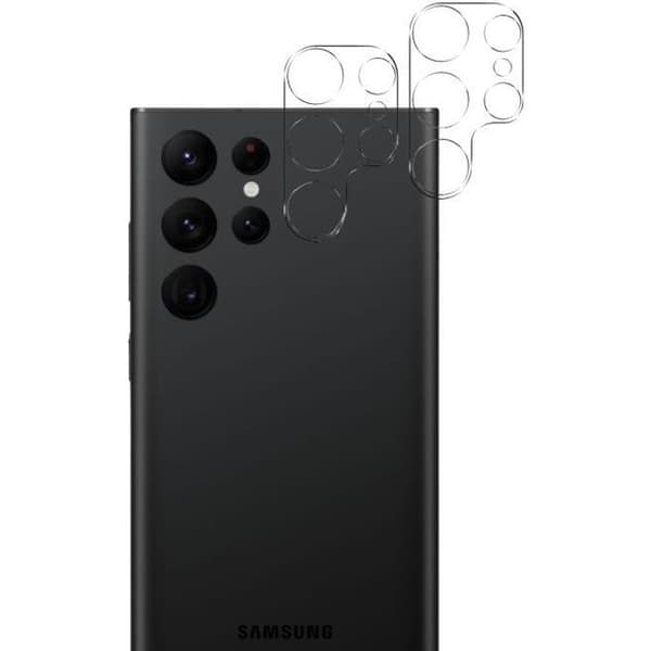 Skyddskamera för Samsung Galaxy S23 ULTRA [2-pack] Härdat Glas Bakre Kameraskydd Film Phonillico®