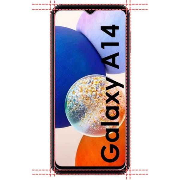 Härdat Glas för Samsung Galaxy A14 [Pack 4] Film Skyddsglas För Skärm Phonillico®