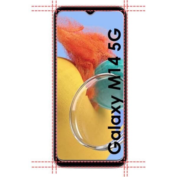 Härdat Glas för Samsung Galaxy M14 5G [Pack 4] Skyddsglas Film Phonillico®