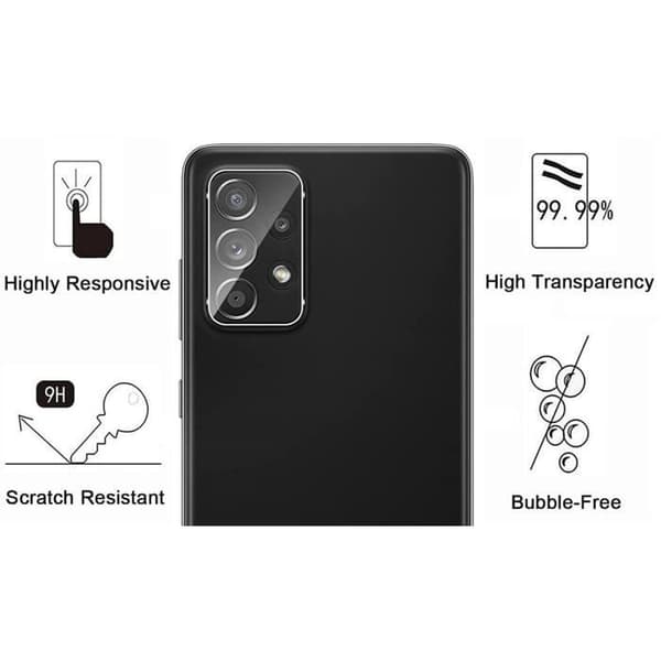 Skyddskamera för Samsung Galaxy A33 5G - Galaxy A53 5G - Galaxy A73 5G [Paket med 2] Härdat glaskamera Phonillico®