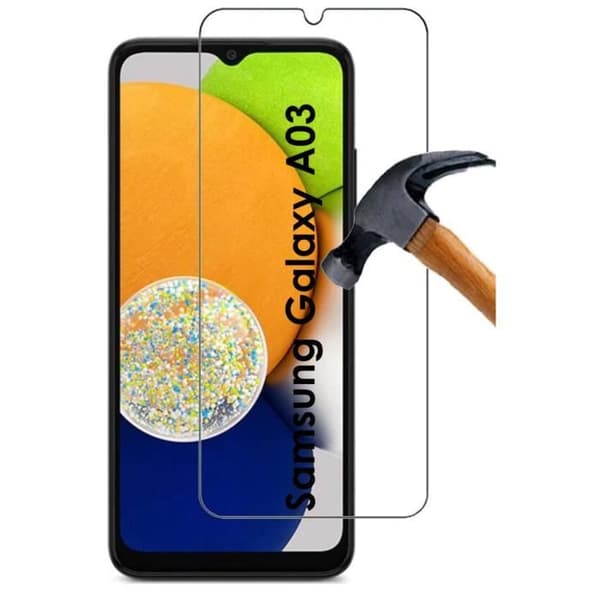 Härdat Glas för Samsung A03 [Pack 2] Skyddsglasfilm Phonillico®
