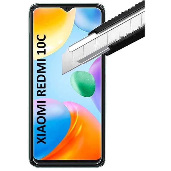 Härdat Glas för Xiaomi REDMI 10C [Pack 2] Skyddsskärm Film Phonillico®