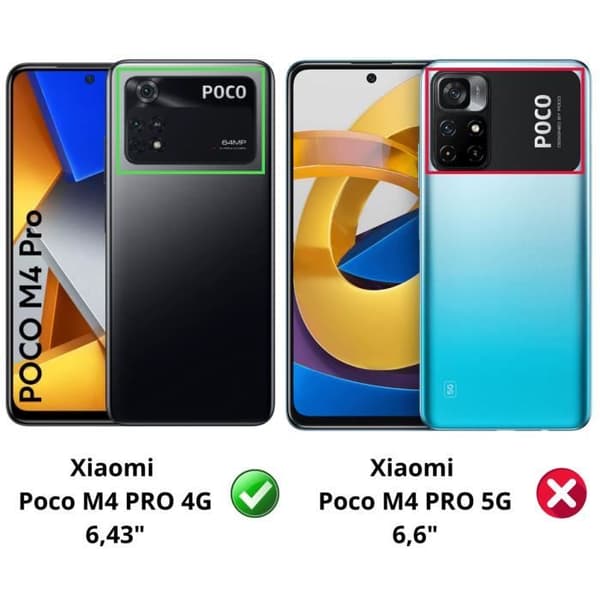 Härdat glas för Xiaomi Poco M4 PRO 4G [Pack 2] Skärmskydd Film Phonillico®