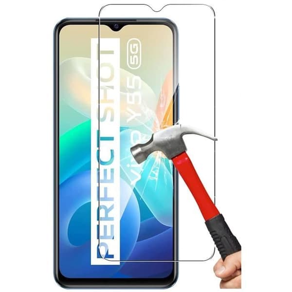Härdat glas för Vivo Y55 5G [Pack 2] Skyddsglas för skärm Phonillico®