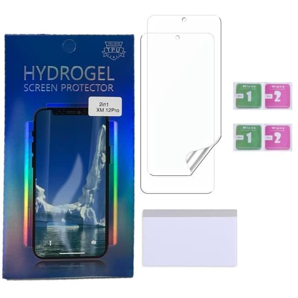 Skyddsskärm i plast för Xiaomi 12 PRO [Pack 2] Ultratin Hydrogel-skyddare resistent mot repor Phonillico®