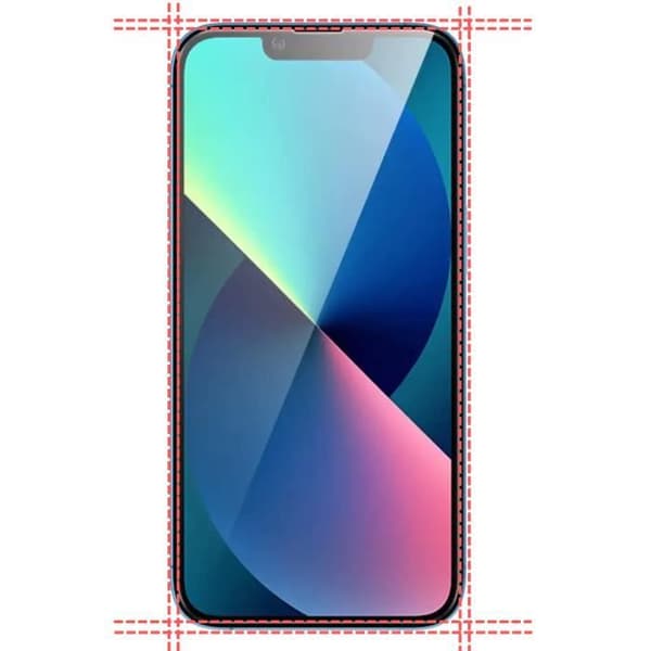 Härdat Glas för iPhone 14 [Pack 2] Svart Anti-Spion Film Skärm Skydd Phonillico®