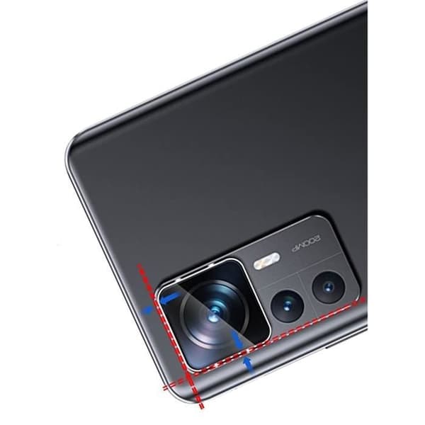 Skyddskamera för Xiaomi 12T PRO [Paket med 2] Härdat Glas Bakre Kameraskydd Film Phonillico®