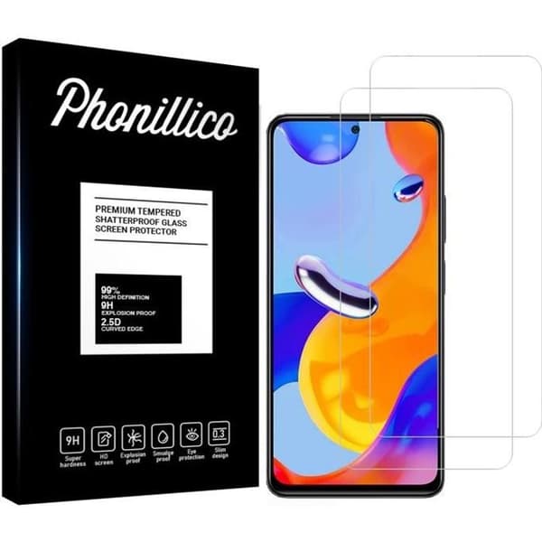 Härdat glas för Xiaomi REDMI NOTE 11 PRO - REDMI NOTE 11 PRO 5G [Pack 2] Skärmskydd Film Phonillico®