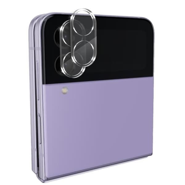 Skyddskamera för Samsung Z FLIP 4 [Pack med 2] Härdat Glas Bakre Kamera Skydd Film Phonillico®