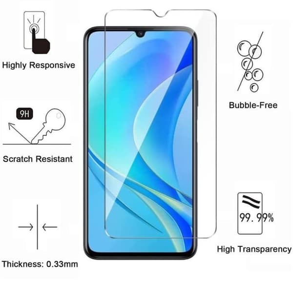 Härdat Glas för Huawei Nova Y70 - Nova Y70 Plus [Pack 2] Skyddsglas för Skärm Phonillico®