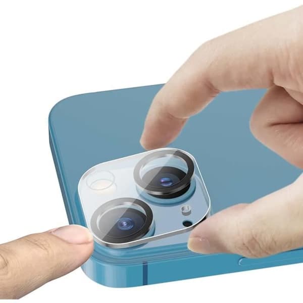 Skyddskamera för iPhone 14 [2-pack] Härdat Glas Bakre Kamera Skydd Film Phonillico®