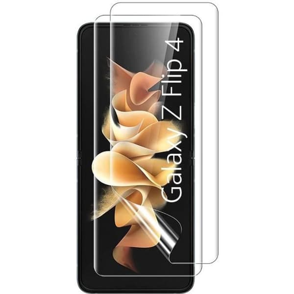 Skärmskydd i plast för Samsung Galaxy Z FLIP 4 [Pack 2] Slitstarkt anti-repor ultra tunt Phonillico®