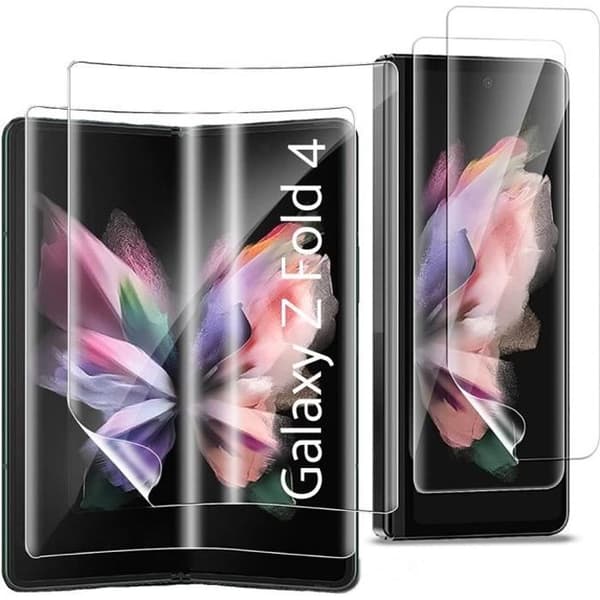 Skärmkydd i Plast för Samsung Galaxy Z FOLD 4 [Pack 2] Hållbart Ripskydd Ultra Tunt Phonillico®