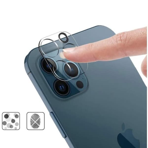 Skyddskamera för iPhone 14 PRO [2-pack] Härdat glas bakre kamera skydd film Phonillico®