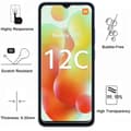 Miniatyrbild 2 av 4: Härdat glas för Xiaomi Redmi 12C [Pack 2] Skärmskydd Film Phonillico®