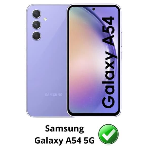 Skyddskamera för Samsung Galaxy A54 5G [Pack av 2] Härdat Glas Bakre Kamera Skydd Film Phonillico®