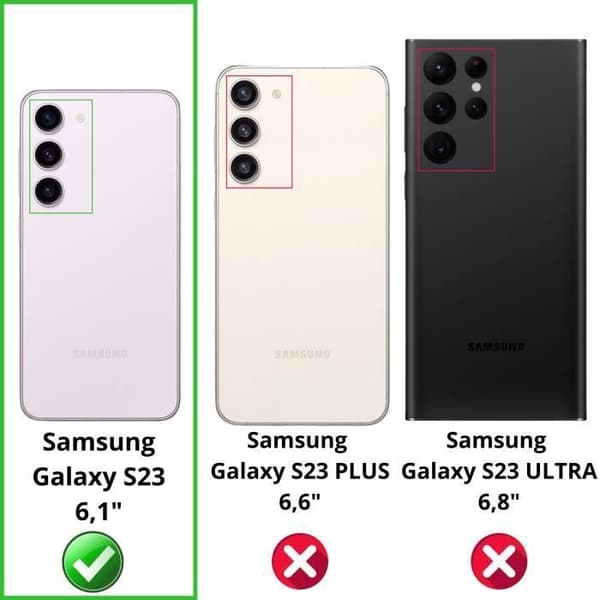 Härdat Glas för Samsung Galaxy S23 [Pack 4] Svart Anti-spion Film Skärmskydd Phonillico®