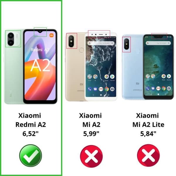 Härdat Glas för Xiaomi Redmi A2 [Pack 4] Skärmskyddsfilm Phonillico®