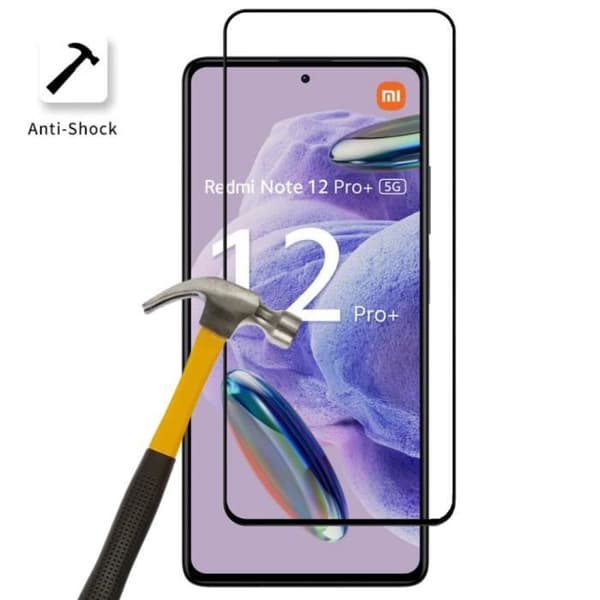 Härdat glas för Xiaomi Redmi Note 12 PRO PLUS 5G - Redmi Note 12 PRO+ 5G [Pack 2] Film Skyddsskärm Phonillico®