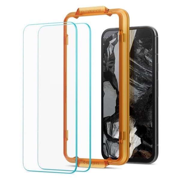 Krossäker glas - Spigen - Align Master - Google Pixel 8a - Transparent - Pack om 2