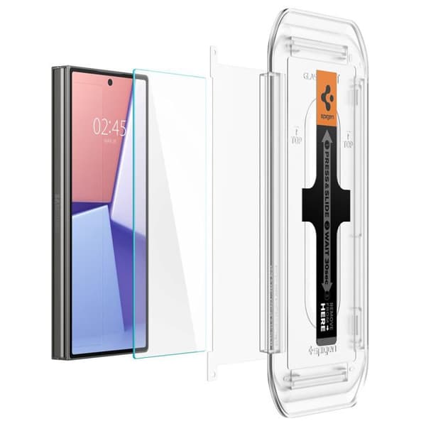 Härdat glas - Spigen - Glas.TR EZ-FIT - Paket med 2 - Transparent - Samsung Galaxy Z Fold6