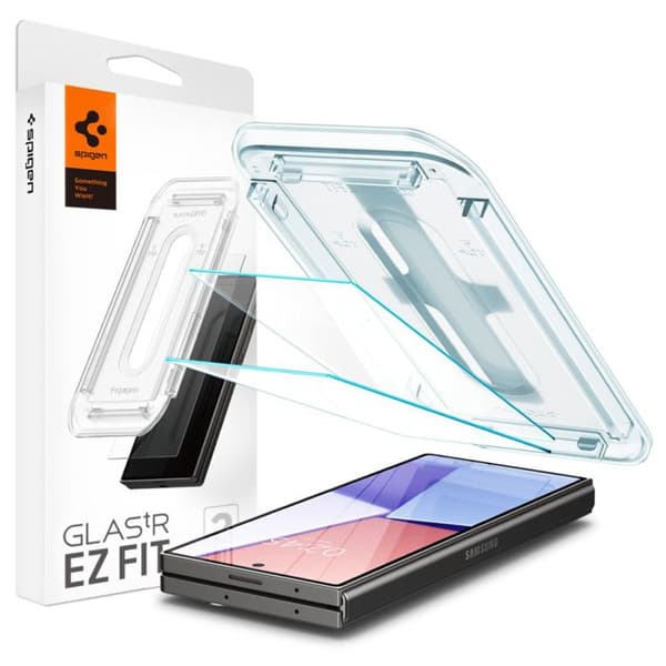 Härdat glas - Spigen - Glas.TR EZ-FIT - Paket med 2 - Transparent - Samsung Galaxy Z Fold6