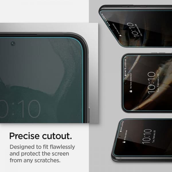 Härdat glas - Spigen - Glas.TR EZ-FIT - Pack om 2 - Transparent - Samsung Galaxy S22 Plus