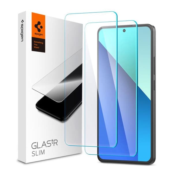 Coque för Xiaomi Redmi Note 13 4G (set 2) - Spigen Glas.tR Slim - Transparent