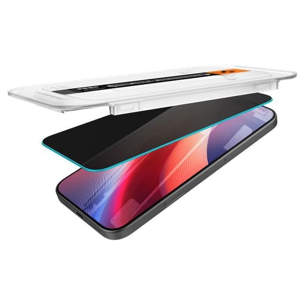 Härdat glas för iPhone 16 Pro Max Glas.tR EZ-FIT (2-pack) - Spigen - Sekretess