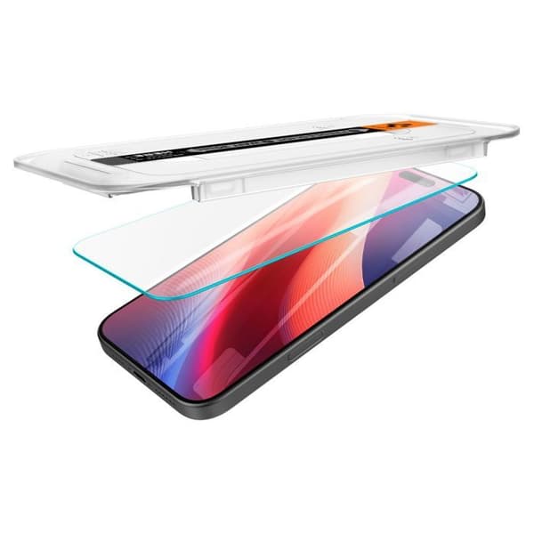 Härdat glas - Spigen - iPhone 16 Pro Max - Transparent - 2-pack - Reptålig