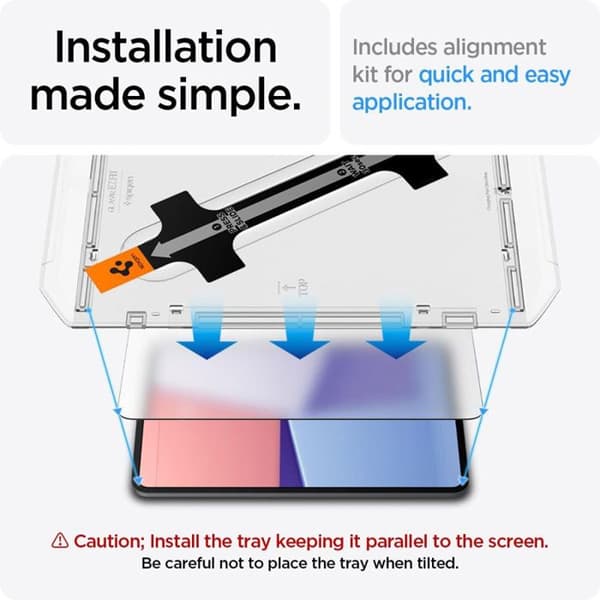 Härdat glas för iPad Pro 13 (2024) Glas.TR EZ-FIT SPIGEN Transparent