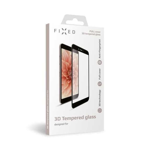 Härdat glas FIXED 3D Full-Cover för Apple iPhone X-XS-11 Pro, med lim över hela skärmen, dammtålig, svart