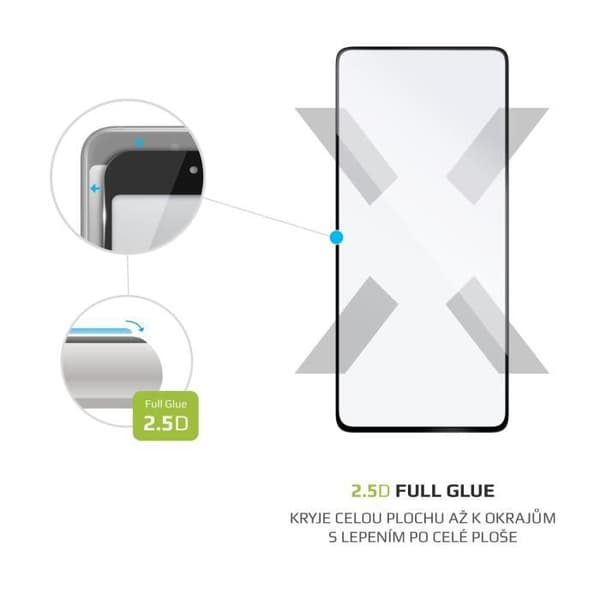 Skärmskydd - FIXED - Full-Cover - Svart - Härdat glas - Kompatibel med Xiaomi Redmi Note 9 Pro/Max/9S