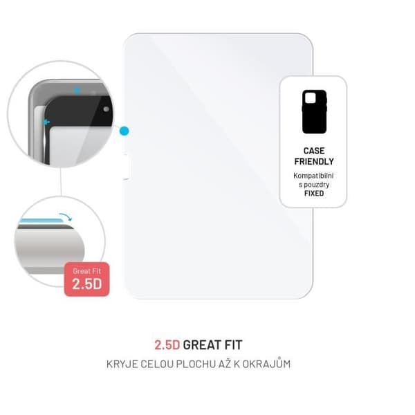 FIXAD härdat skyddsglas för Apple iPad 10,9" (2022), transparent