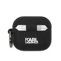Miniatyrbild 2 av 2: Coque en silicone - Karl Lagerfeld - Choupette 3D - AirPods 3 - Noir - Protection et clip détachable