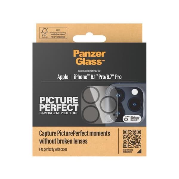 PanzerGlass PanzerGlass™-bild Perfekt för iPhone 15 Pro/Pro Max