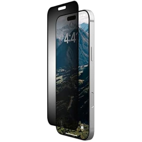 URBAN ARMOR GEAR Privacy Eco-kompatibel Apple iPhone 16 Pro Max avtagbart skärmskydd (återvunnen RPET, 2-delat visuellt skydd