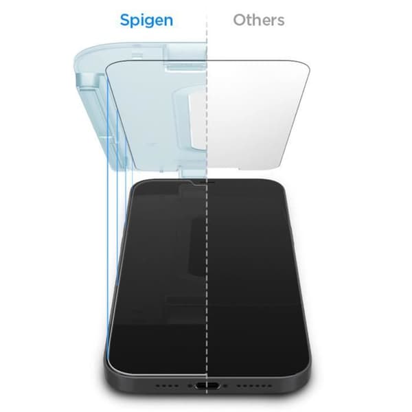 Skärmskydd - SPIGEN - GLAStR EZ Fit - Glas - Applicator inkluderad - iPhone 12 Mini