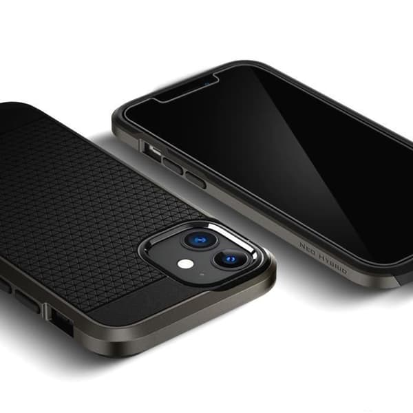 Skärmskydd - SPIGEN - GLAStR EZ Fit - Glas - Applicator inkluderad - iPhone 12 Mini