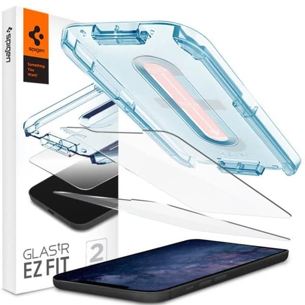 Skärmskydd - SPIGEN - GLAStR EZ Fit - Glas - Applicator inkluderad - iPhone 12 Mini