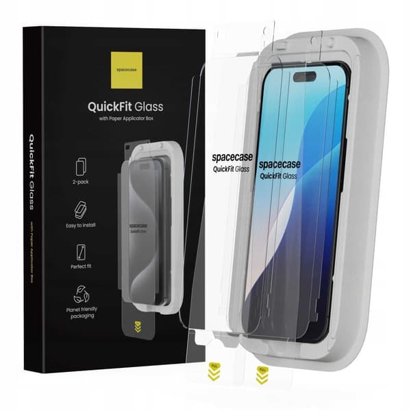 Spacecase Quickfit Hærdet Glas Til Iphone 16 Pro Max Beskyttelsesskærm
