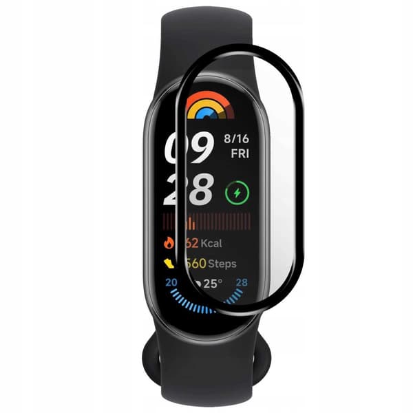 Rymdhård Härdat Glas För Mi Band 9 Klocka Skyddsfolie