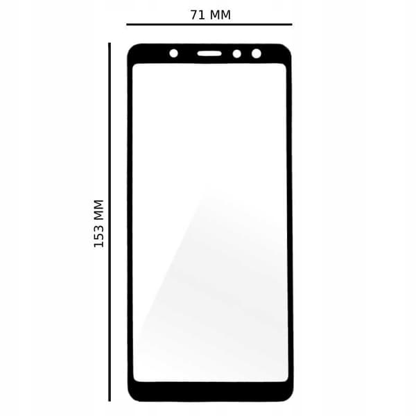Spacecase 5D Herdet Glass For Samsung Galaxy A7 2018 Full Beskyttelse