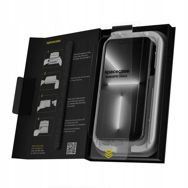 Spacecase Quickfit Herdet Glass For Iphone 13 13 Pro 14 Se4 2025